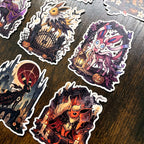 Eeveelution Gothic Halloween Sticker Bundle